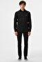 Men's Slim Fit Button-Down Collar Linen Shirt Men's Button-Down Collar Cotton Shirt Black - 4