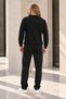 Men's Set of 2 Crew Neck Basic Sweatshirts Black & Anthracite - 5