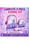Kids School Backpack Set 3 Piece for Girls, Lightweight School Bag with Lunch Bag and Pencil Case, Water Resistant Bookbag for Primary School - 5