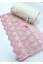 50X90 100% Cotton Velvet Lace Bowknot Dowry Bag with Laces and Bow for Hand and Face Towels