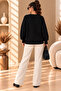 Black Buttoned Comfortable Fit Sports Cardigan - 4