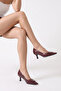Raguel Women's Heeled Shoes - Burgundy Crocodile - 7