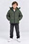 Boy's Hooded Fleece Inside Waterproof Inflatable Warm Winter Coat Ak4281