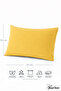Cotton 2-Piece Pillowcase 50X70 cm – 10 Different Color Options - Yellow - 3