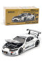 Pop Race Top Secret 1:64 Gt300 Supra Silver Chrome Metal Car 7 cm |   3+ Years Old |   Fine Motor Skills and Visual Perception - 2