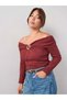 Bluză, bordo - 3XL - 6