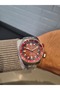 Automatic-New Model Burgundy Dial Sapphire Glass Seiko Movement, 18 Atm Water Resistance Men's Wristwatch - 2