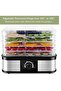 Food Dehydrator, Electric 5 Layer Fruit Vegetable Meat Dryer, Professional 360 Degree Hot Air Circulation System, 5 Stackable Drying Trays
