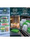 Food Storage Containers with Lids, 17 Piece Set, BPA-Free Plastic Freezer & Microwave Safe, Stackable & Nesting, Dishwasher Safe, Meal Prep & Leftovers, Assorted Sizes - 3