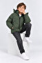 Boy's Hooded Fleece Inside Waterproof Inflatable Warm Winter Coat Ak4281 - 3