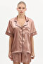 Women's Satin Shorts Set 1205Trnc