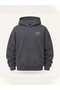 Unisex Women's and Men's Nothing Stronger Design Text Printed Oversize 3 Thread Hooded Sweatshirt - 5