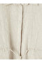 Lcw Studio Beige Textured Oversize Women's Shirt Tunic - 7