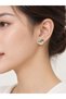 Colorful Flower Shaped Gold Detailed Women's Earrings Yrn-36