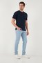 Slim Fit Low Waist Skinny Leg Jeans Men's Jeans 1115C61Napoli - 3