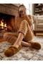 Soft Cross Strap Women's Home Slippers Winter Wool Inside Home Shoes Slippers Dowry Bundle Promise Engagement Shoes - 2