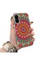 Realme 12 Lite Compatible Silicone Edge Hard Back Case Carpet Pattern Couple Phone Case
