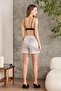 Women's Satin Shorts Set - 3