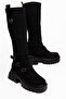 Diola Suede Women's Black Casual Boots - 2