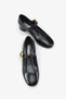 Women's Thick Heeled Strappy Casual Shoes Rania Black Crocodile - 3