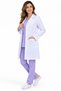 Long Sleeve White Coat over Knee Length Shirt Collar Nurse Doctor Teacher Coat Women - 3