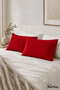 Cotton 2-Piece Pillowcase 50X70 cm – 10 Different Color Options - Red - 5