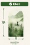 Green Forest Landscape Bohemian Arch Boho Arch Modern Wall Sticker Mnb-81 - 4