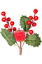 Christmas Ornament, Pique Berry, Red - with Apple, 23 cm - 2