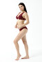 Burgundy Ersk1140 Rosemary Lace Detail Covered Bralet - 4