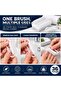 36 Pcs Nail cleaning and dust removal brush with a curved handle grip, designed for manicure and pedicure grooming - 5