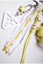 Special Design Charm Keychain with Yellow Flower Detail and Multiple Objects - 4