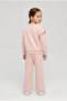 Girl's Butterfly Patterned Ruffle Detailed 2-Yarn Combed Cotton Top and Bottom Set – Comfortable Fit – 2-6 Years - 3