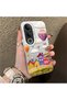 Vivo V50 Lite Compatible Silicone Edge Hard Back Case Balloon Pattern Couple Phone Case - 3