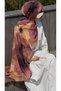 Cotton Rosaly Pattern Shawl-Dried Rose - 5
