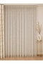 Bamboo Ttm Tulle Curtain Suitable for Every Room - Linen Textured, No Ironing Required, 1/3 Dense Pleats