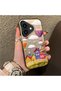 حافظة هاتف متوافقة مع iPhone 16 Plus مصنوعة من السيليكون بحافة صلبة وخلفية صلبة بنمط بالون للزوجين - 3