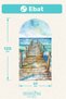 Sea Landscape Bohemian Arch Boho Arch Modern Wall Sticker Mnb-92 - 4