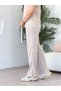 Polo Collar Modal Stripe Piped Basic Daily Comfortable Stylish Bottom and Top Set Tracksuit Set - 4