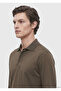 Khaki Plain 100% Cotton T-Shirt - 4