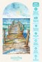 Sea Landscape Bohemian Arch Boho Arch Modern Wall Sticker Mnb-92 - 3