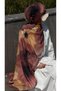 Cotton Rosaly Pattern Shawl-Dried Rose - 8