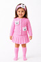 Baby Girl Cat Accessory Knitwear 4-Piece Set Cardigan Skirt Socks Hair Band - 3