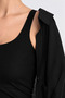 Black Strappy Ribbed Slim Bodysuit - 0011 - 2