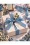 Denim Blue Linen Ribbon 2.5 cm – 1 Roll 20 Meters – Decorative Bow, Gift Wrapping, Decoration, and Textile Accessory Ribbon - 3