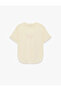 Comfortable Fit Short Sleeve Crew Neck Printed Sports T-Shirt