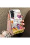 Samsung Galaxy S22 Compatible Silicone Edge Hard Back Case Balloon Patterned Lover Couple Phone Case - 3
