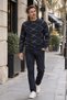 Men's Crew Neck Patterned Sweater - 3