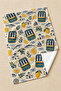 Atlantic Sardine Club Navy Blue Sardine and Sea Icons Patterned 2-Piece Kitchen Towel Set 35X55 - 6