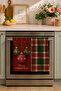 Tartan Ornament Cheer Christmas Ornaments Red Green Plaid Patterned Set of 2 Kitchen Towels 35X55 - 2