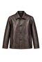 Brown Men's Vintage Vintage Genuine Leather Coat - 6